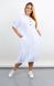 Summer sports dress with a hood of a Plus size. White.485142227 485142227 photo 2