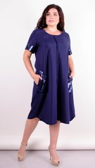 Ein elegantes Kleid von Plusgrößen. Blau+blau.485139712 485139712 photo