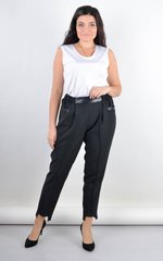Pantalones clásicos de mujeres de tamaños más. Negro.485141399 485141399 photo