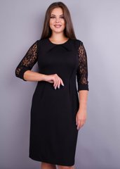 Стилна женска рокля с плюс размери. Black.485131018 485131018 photo