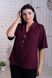 A gentle women's blouse Plus size. Burgundy.405109321mari50, 50