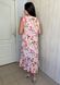 Lightweight dress with ruffle plus size Pink flowers.4349180525456, 50-52