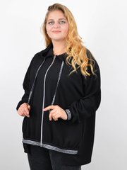 Women's sweatshirt with lightning of Plus sizes. Black.485142713 485142713 photo