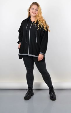 Women's sweatshirt with lightning of Plus sizes. Black.485142713 485142713 photo