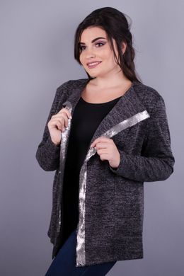 Advisio. Knitted Cardigan Super Siz for Women. Gray., not selected