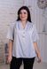 A gentle women's blouse Plus size. Gray.405109347mari50, 50