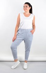 Sports pants are Plus size . Grey.485140708 485140708 photo