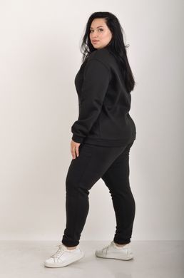 Sports costume on fleece pants with a cuff. Black.495278337 495278337 photo