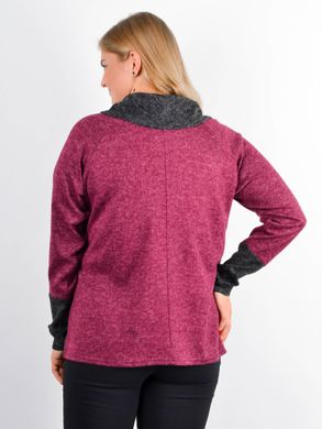Casual blouse of Plus sizes. Bordeaux+graphite.485141308 485141314 photo