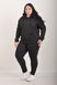Sports costume on fleece pants with a cuff. Black.495278332 495278332 photo 3