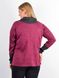 Casual blouse of Plus sizes. Bordeaux+graphite.485141308 485141314 photo 3