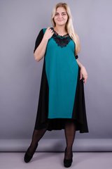 Елегантна женска рокля с плюс размери. Turquoise.485131281 485131281 photo