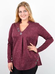 Women's knitted sweater Plus sizes. Bordeaux.485142689 485142692 photo