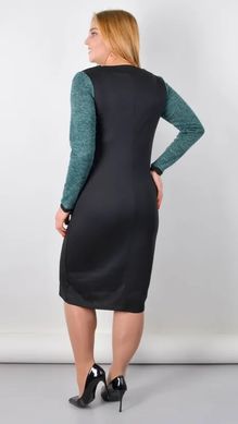 Women's dress in Plus size business style. Emerald/Black.495278312 495278312 photo