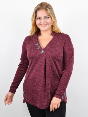 Women's knitted sweater Plus sizes. Bordeaux.485142689 485142692 photo