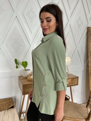 Stylish Plus size blouse. Olive.398705813, 54