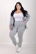 Sports costume on fleece pants with a cuff. Grey.495278340 495278340 photo 3