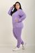 Sports costume on fleece pants with a cuff. Lavender.495278338 495278338 photo 3