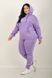 Sports costume on fleece pants with a cuff. Lavender.495278333 495278333 photo 3