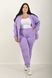 Sports costume on fleece pants with a cuff. Lavender.495278338 495278338 photo 1