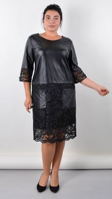 Aelita. Luxurious large size dress. Black., not selected