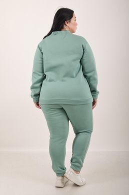 Sports costume on fleece pants with a cuff. Mint color.495278341 495278341 photo