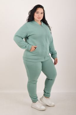 Sports costume on fleece pants with a cuff. Mint color.495278341 495278341 photo