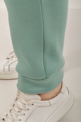 Sports costume on fleece pants with a cuff. Mint color.495278336 495278336 photo