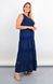 A long-sarafan dress full with lace inserts. Blue.485142198 485142198 photo 3