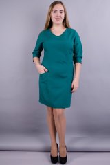 Modna sukienka o rozmiarach plus. Emerald.485130781 485130781 photo