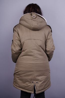 Zara. Large -sized female jacket. Khaki., not selected