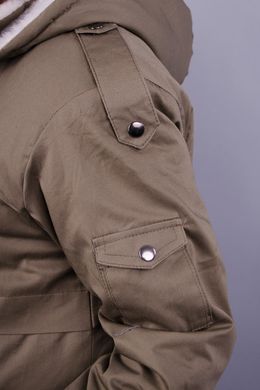 Zara. Large -sized female jacket. Khaki., not selected