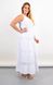 A long-sarafan dress full with lace inserts. White.485142192 485142192 photo 3